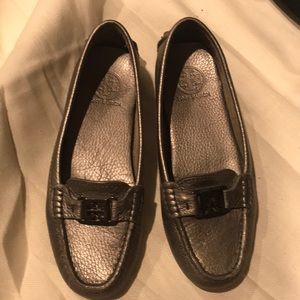 Tory Burch pewter loafer